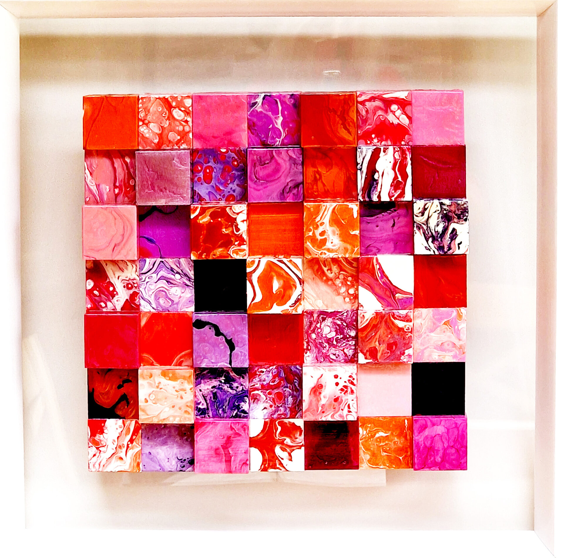 1. Colorful Cubes Plexiglas 53 x 53 cm
